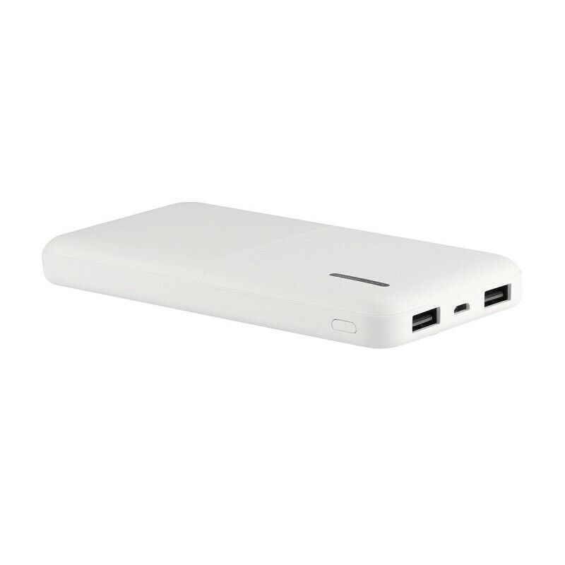 Power Bank Muvit 10000 mAh USB 2 puertos 2A (max) blanca Usada