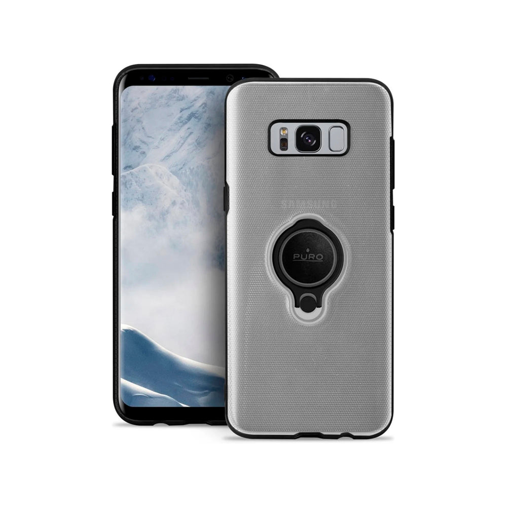 Carcasa Puro Ring Magnética para Samsung Galaxy S8 Plus transparente.