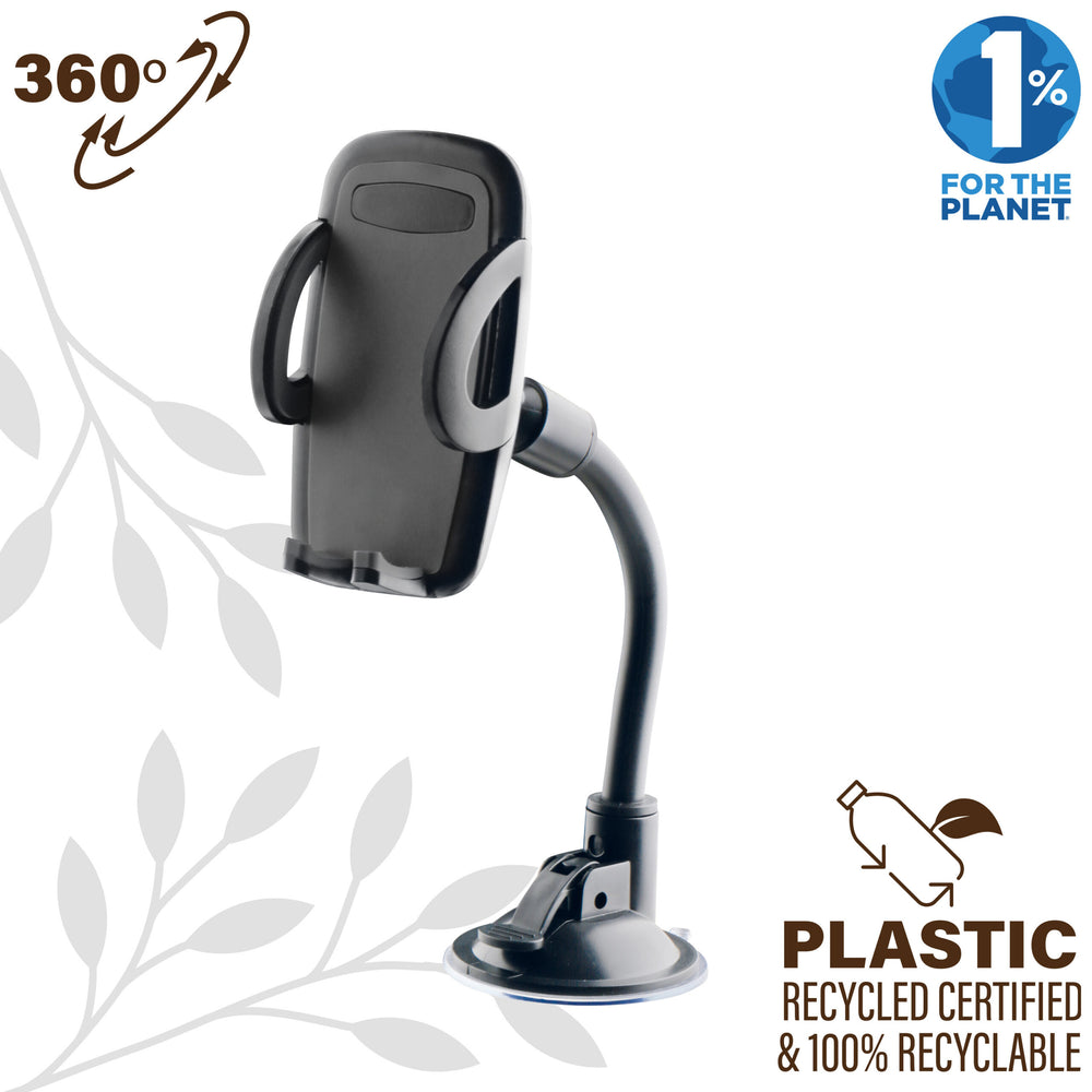 Soporte de Coche Muvit for Change universal ventosa hasta 7″negro