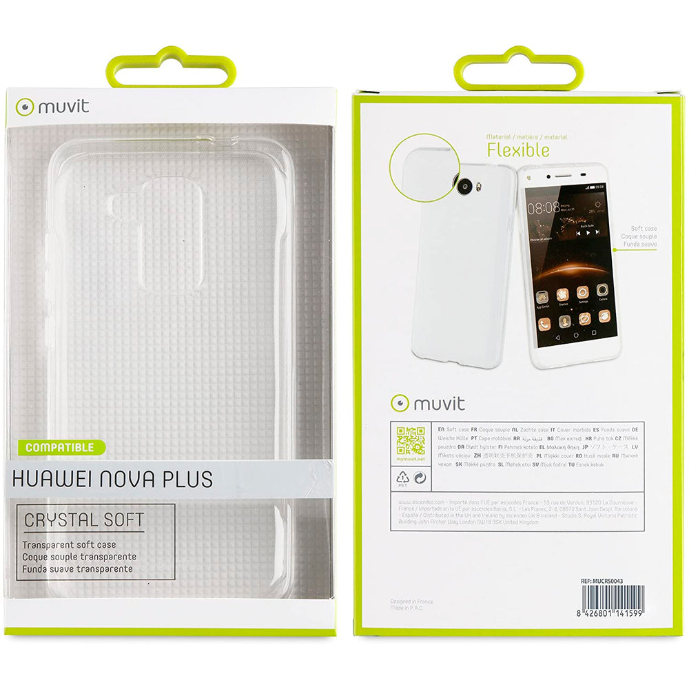 Funda Muvit Cristal Soft para Huawei Nova Plus Transparente