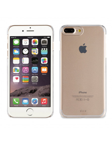 Pack Muvit Apple iPhone 8+/7+ Funda Cristal trans+protector pantalla vidrio