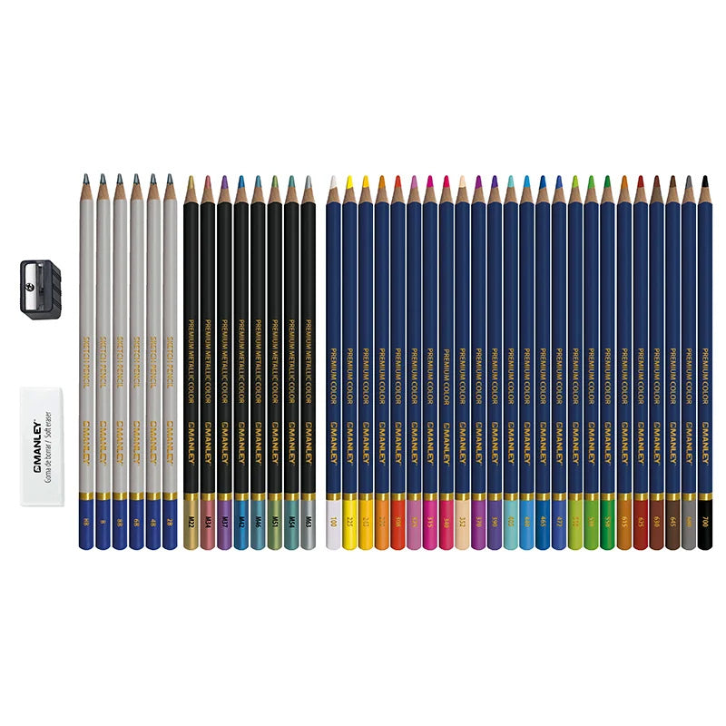 Set creativo Manley lápices de colores 40 piezas
