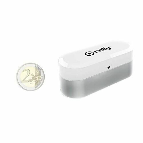 Auriculares inalámbricos con micro Celly BhTwins Mini color blanco Usado.