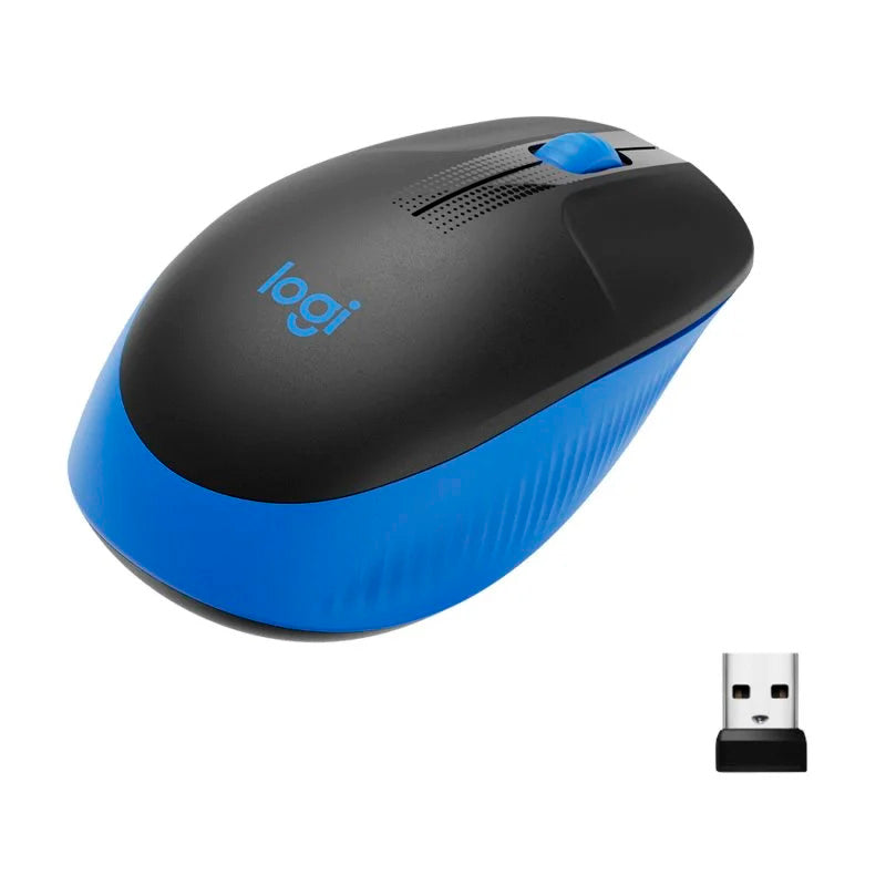 Logitech M190 Ratón Inalámbrico Full Size 1000DPI Azul Usado