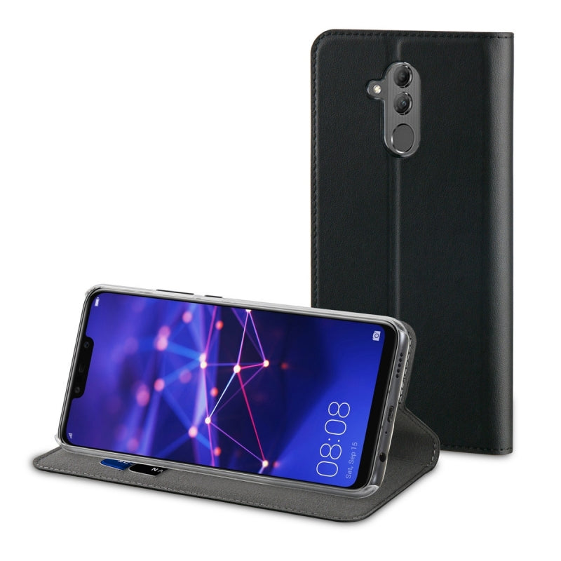 Funda Muvit Folio para Huawei Mate 20 Lite función soporte + tarjetero negro