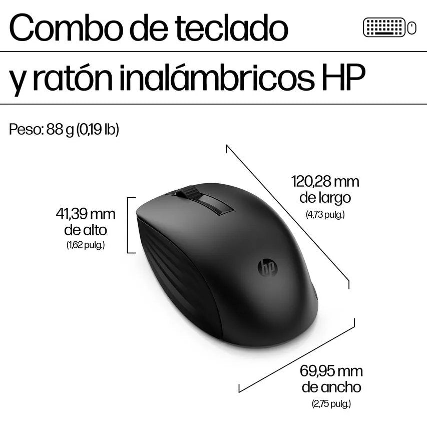 Combo HP 655 Conjunto de teclado y ratón inalámbricos en español