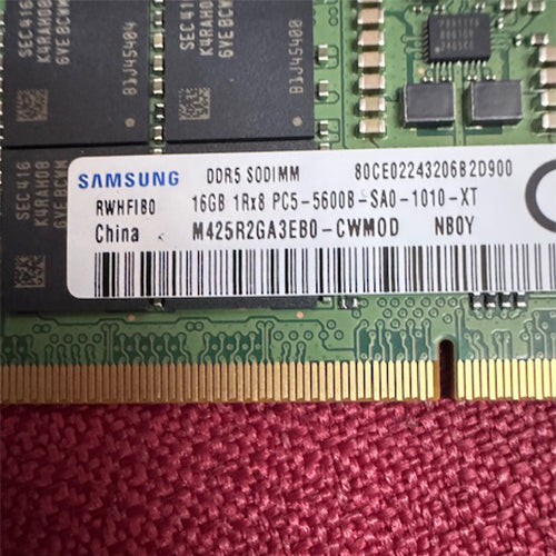 Módulo de memoria para portátiles Samsung 16GB DDR5 5600MHz PC5-44800 SODIMM