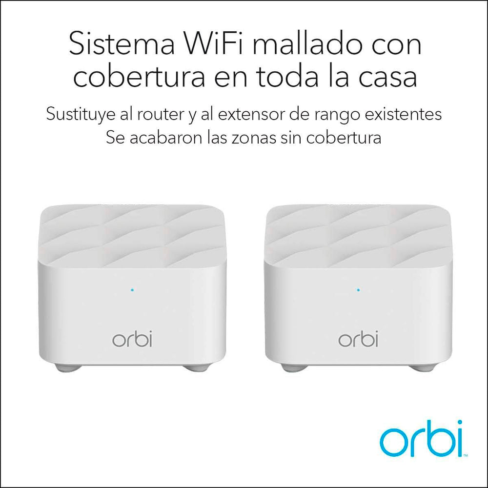 Sistema WiFi Mesh Netgear Orbi RBK12-100PES 2 Unidades Doble Banda