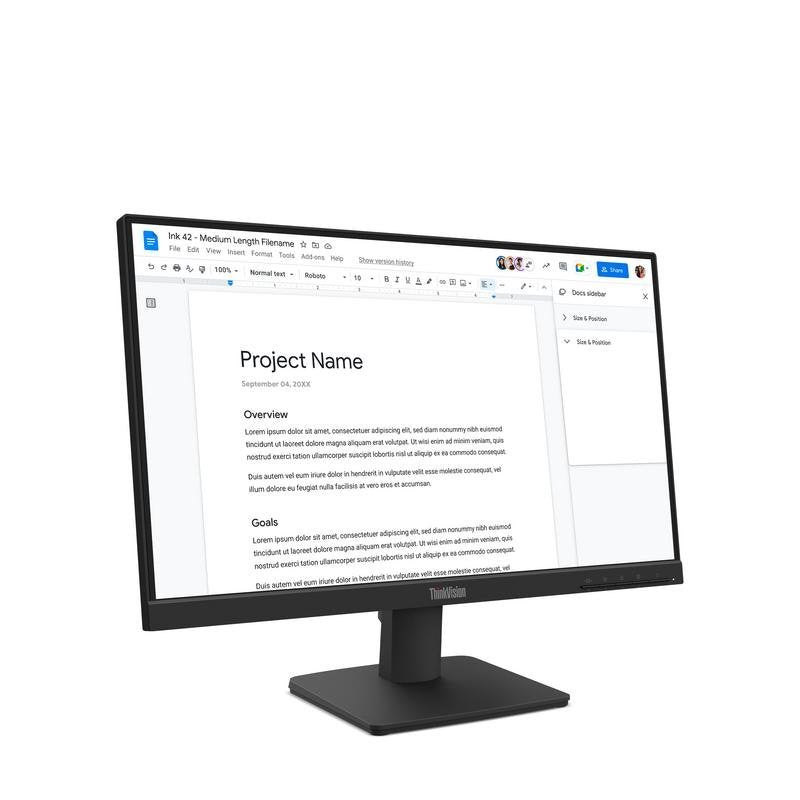 Monitor Lenovo ThinkVision S22-4e 21.5″ FullHD 100Hz IPS 4ms Usado