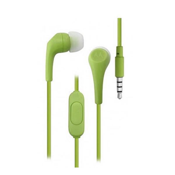 Auriculares Motorola Earbuds 2 color verde.