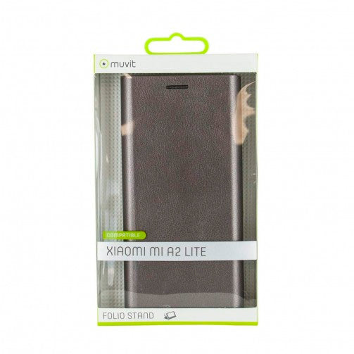 Funda Muvit Libro Plata para Xiaomi Mi A2 Lite