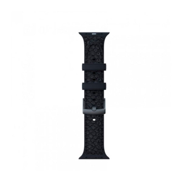 Correa Njord Vindur Gris Oscuro para Apple Watch 44/45 mm piel de salmón