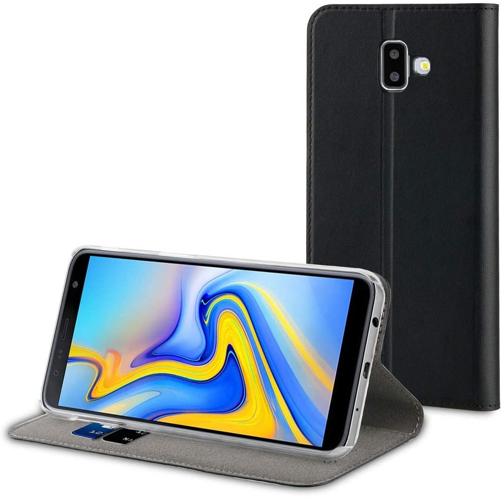 Funda folio Muvit para Samsung Galaxy J6 Plus función soporte.