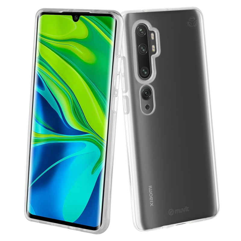Carcasa Muvit for change para Xiaomi Note 10 Pro recycletek transparente.
