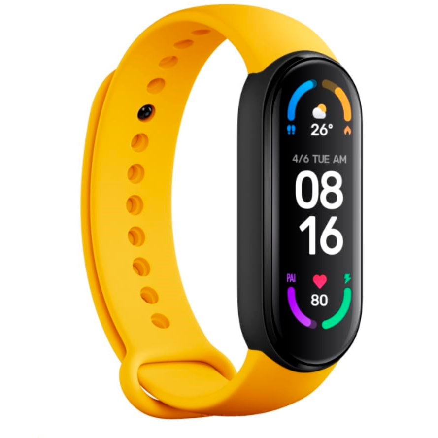 Pack de 3 correas para Xiaomi Mi Smart Band 6 Beige/Verde/Amarillo