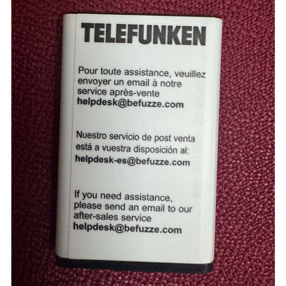 Batería Litio original para Telefunken S520 BL-5C 3.7V 1000mAh 3.7W