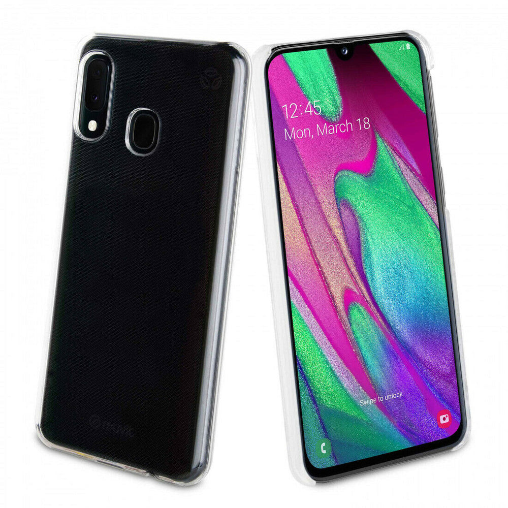 Funda Muvit for change para Samsung Galaxy A40 recycletek transparente.