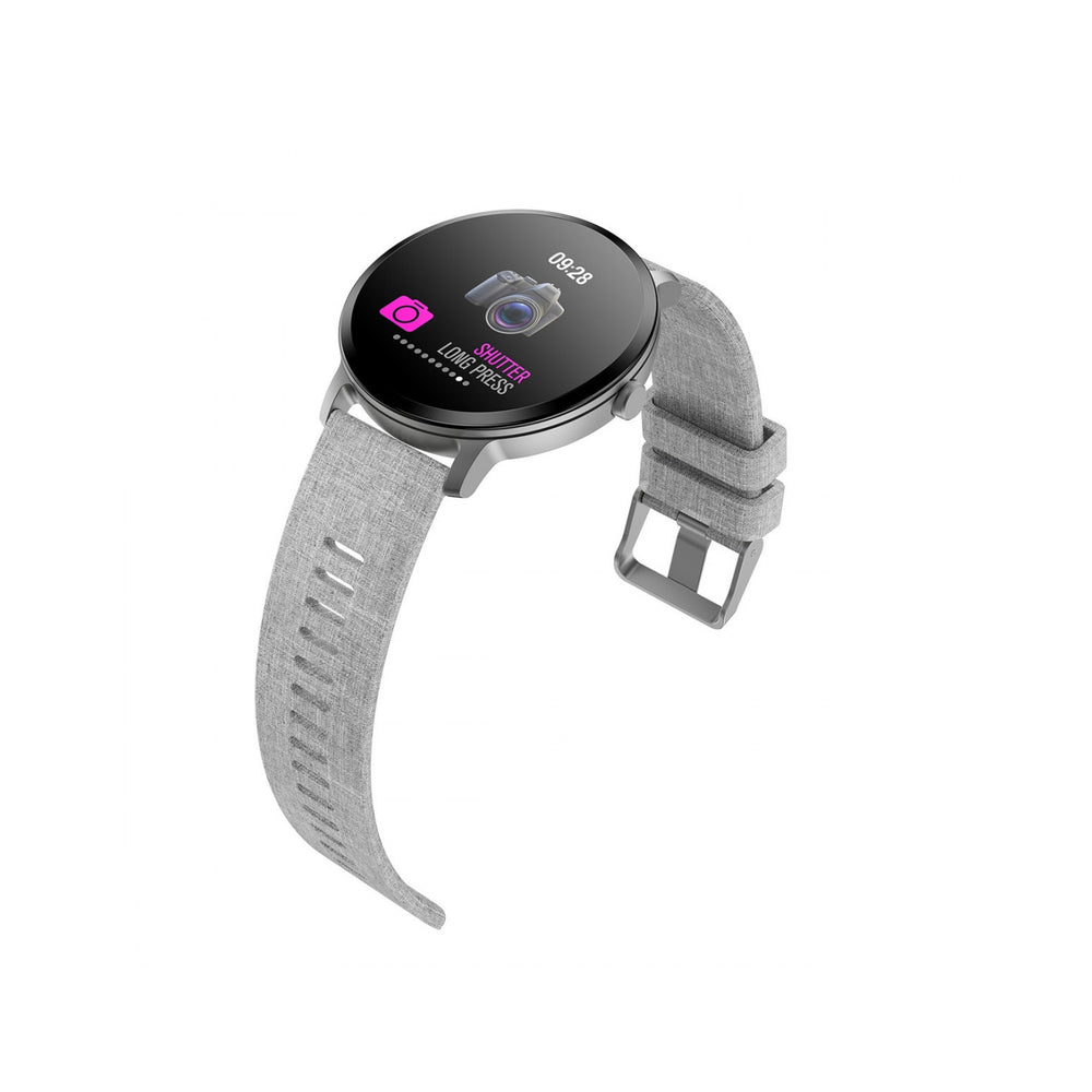 Reloj de Actividad y Salud Muvit iO Health Custom Gris Canvas