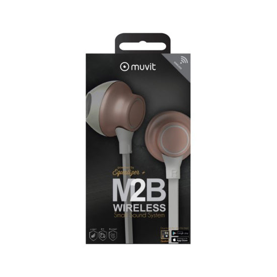 Auriculares Stereo Acero Wireless M2B muvit Rosa (NUEVO)