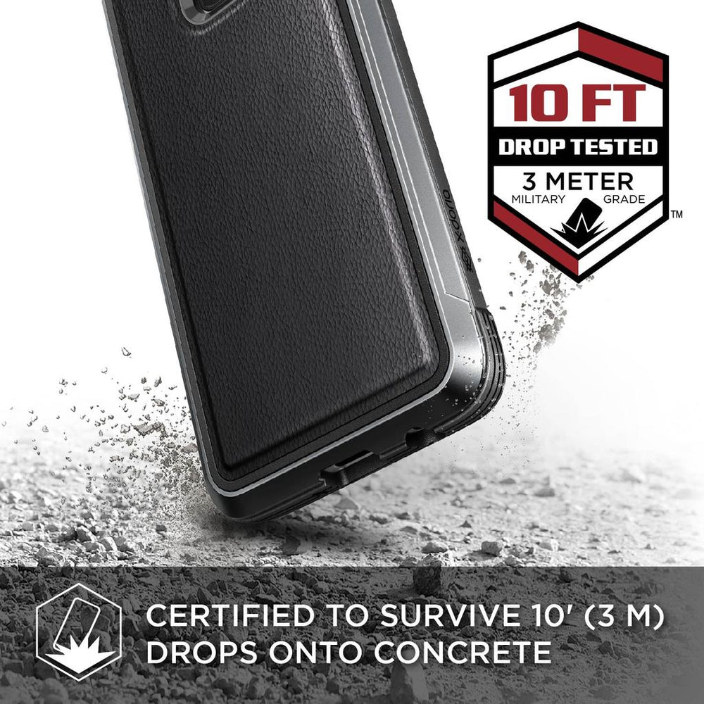 Carcasa XDoria Defense Lux G960F para Samsung Galaxy S9 color negro.