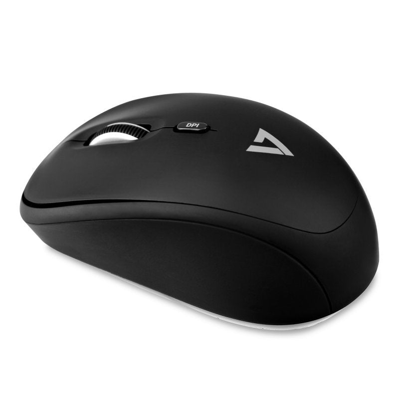 Ratón V7 óptico inalámbrico MW100-1E Negro