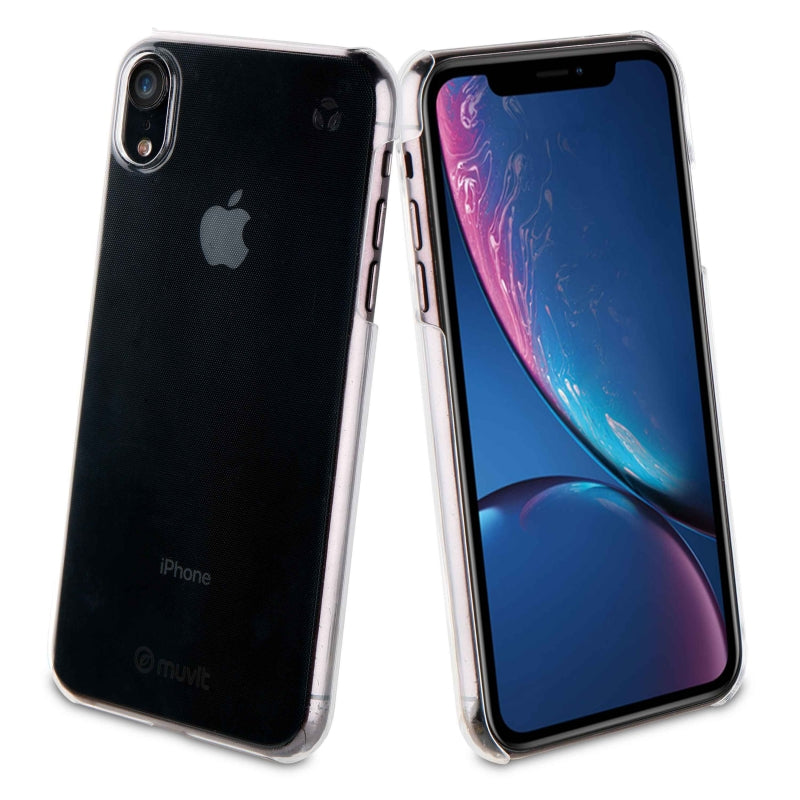 Funda Muvit for change para Apple iPhone XR recycletek transparente.