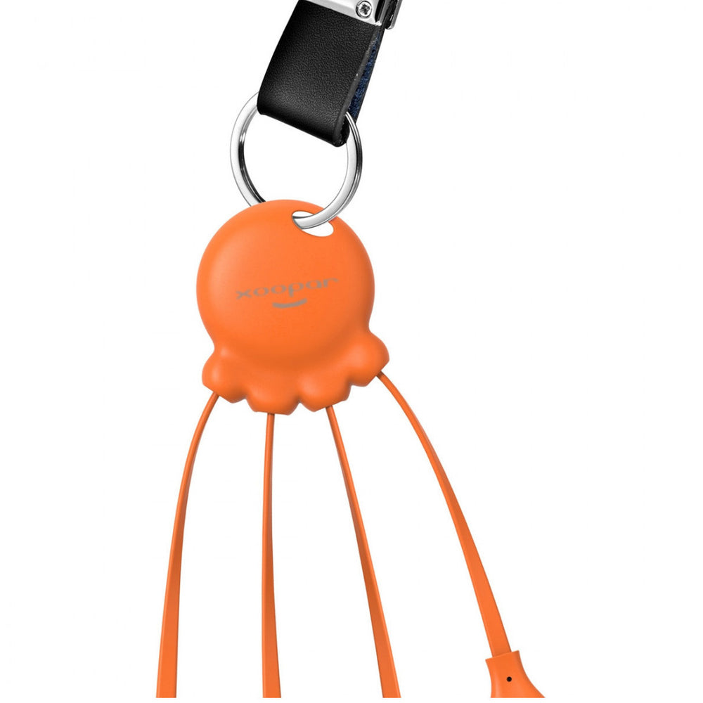 Adaptador USB multiconector Xoopar Octopus orificio para llavero naranja