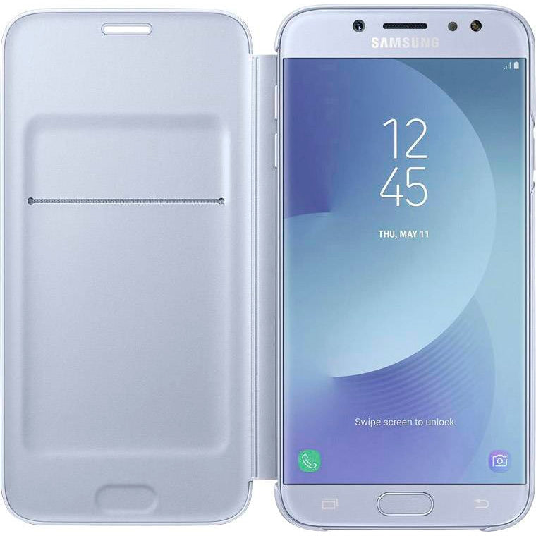 Funda original Samsung Wallet Cover para Samsung Galaxy J7 2017 Billetera Azul
