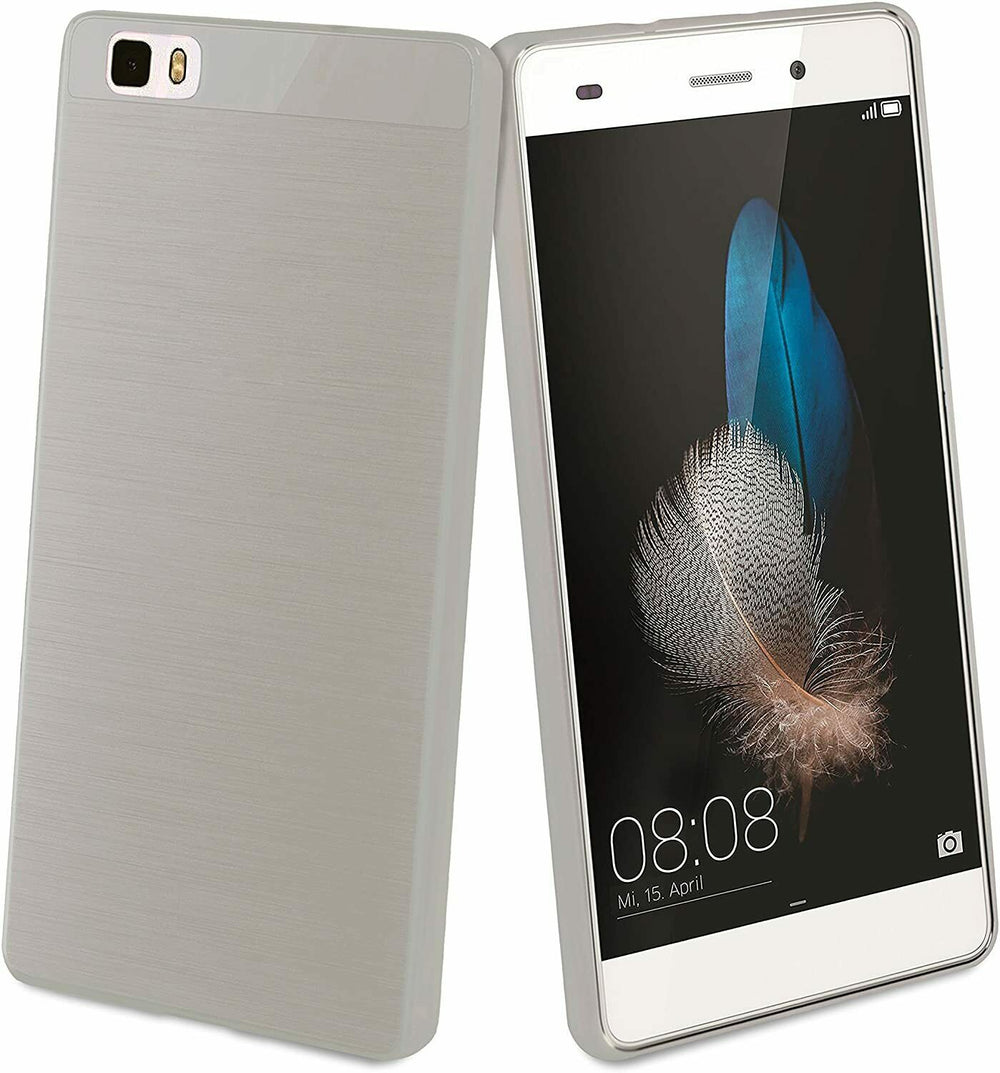 Protector de pantalla Muvit de silicona TPU transparente para Huawei P8 Lite.