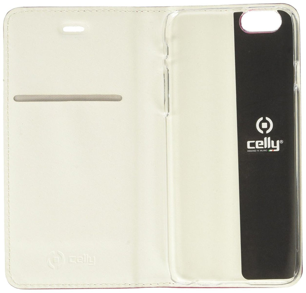 Funda piel Celly AIRPELLE700PK para Apple iPhone 6/6S rosa.