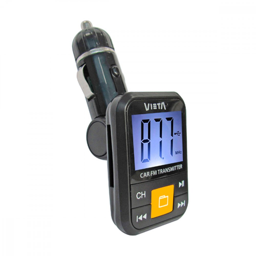 Vieta Pro MFV-333BK – Transmisor FM Color Negro/Amarillo Usado