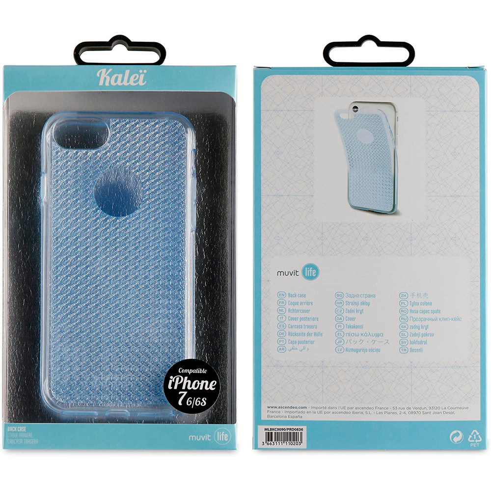 Funda Muvit Life TPU para Apple iPhone 7 Iphone 8 Color Azul.