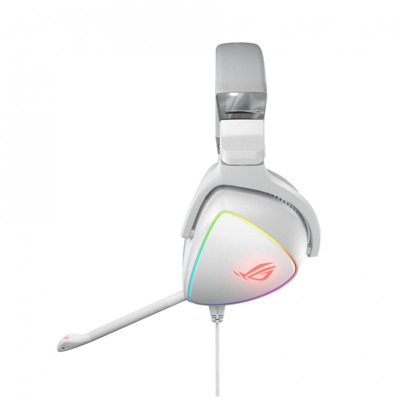 Auriculares Gaming Asus Rog Delta blancos Usado **Falla la luz de uno**
