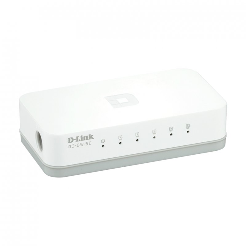 Switch D-Link GO-SW-5E Plástico 5 Puertos 10/100 Mbps Usado *Sin emb.original*