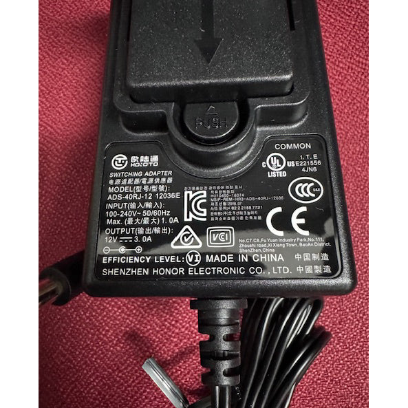 Cargador Original Honor para Seagate ADS-40RJ-12 12V 3A