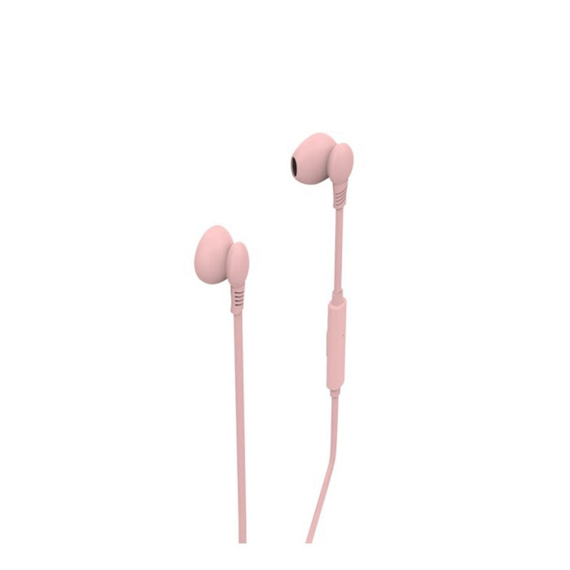 Auriculares Muvit estéreo M1C 3.5mm rosa
