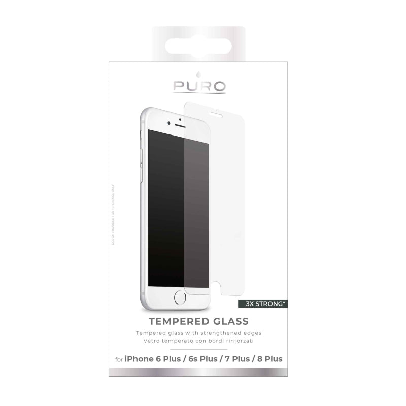 Protector pantalla Puro Apple iPhone 6 Plus/6s Plus/7 Plus/8Plus vidrio templado