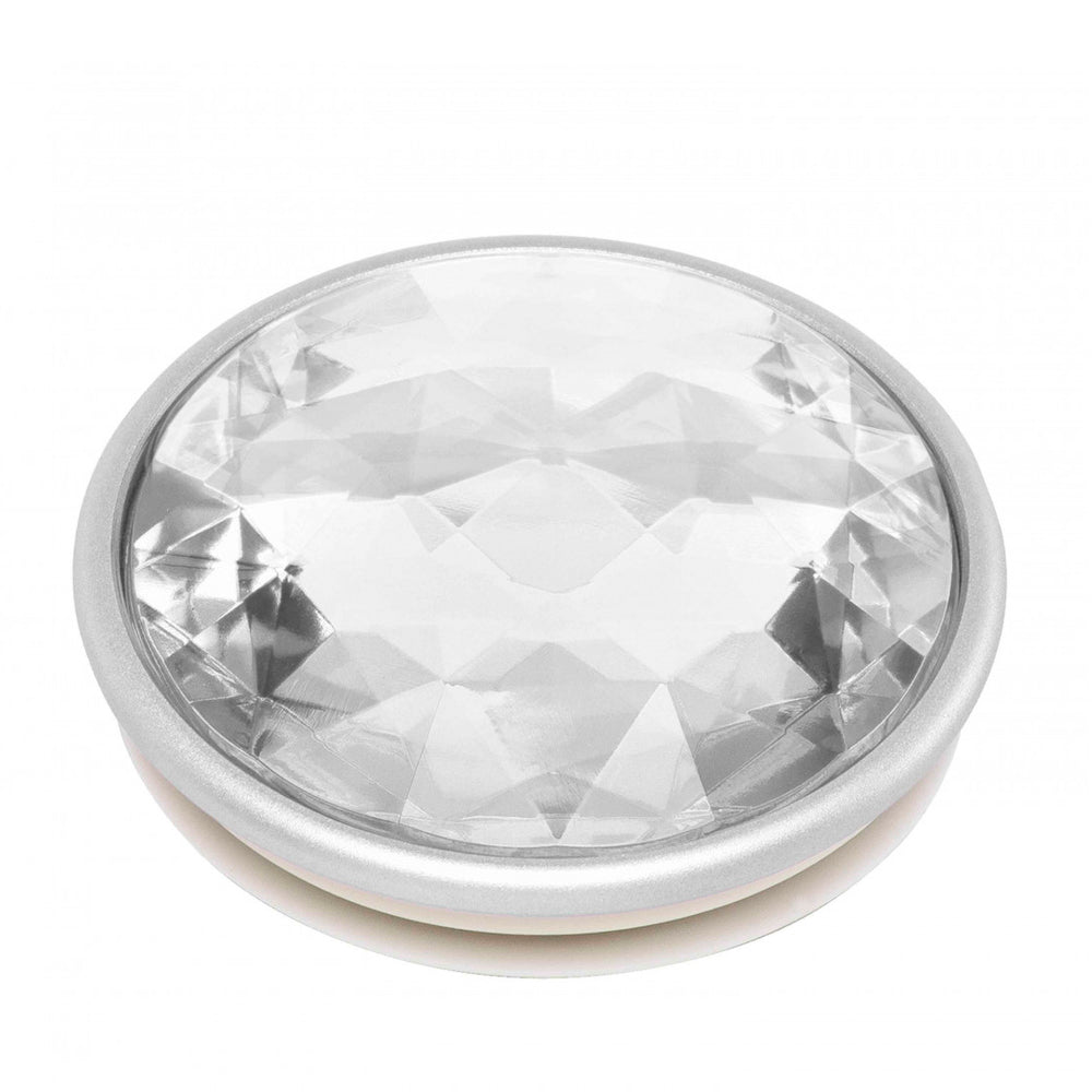 PopSockets soporte adhesivo Disco Crystal Silver