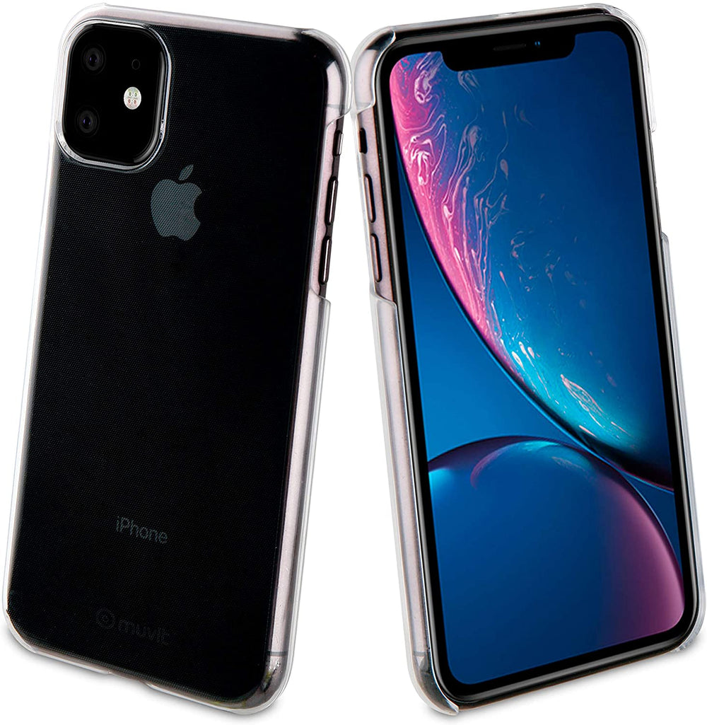 Carcasa Muvit Cristal para Apple iPhone 11 transparente.