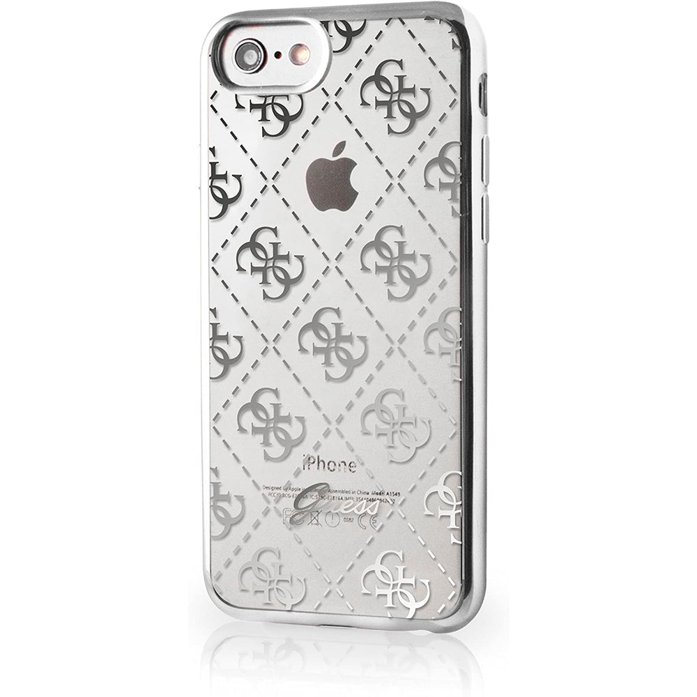 Funda Guess Signature para Apple iPhone 7 color plata