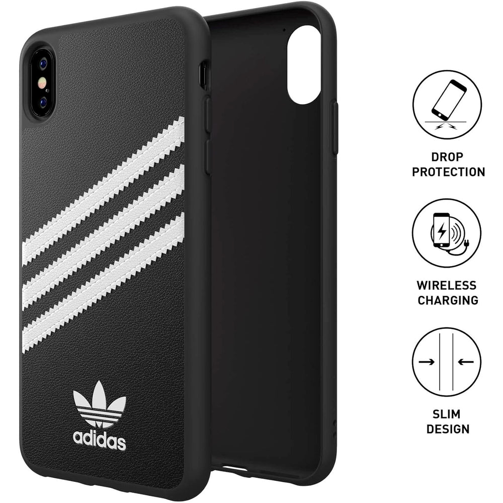 Funda Adidas para Apple iPhone XS MAX Moulded negra/blanca