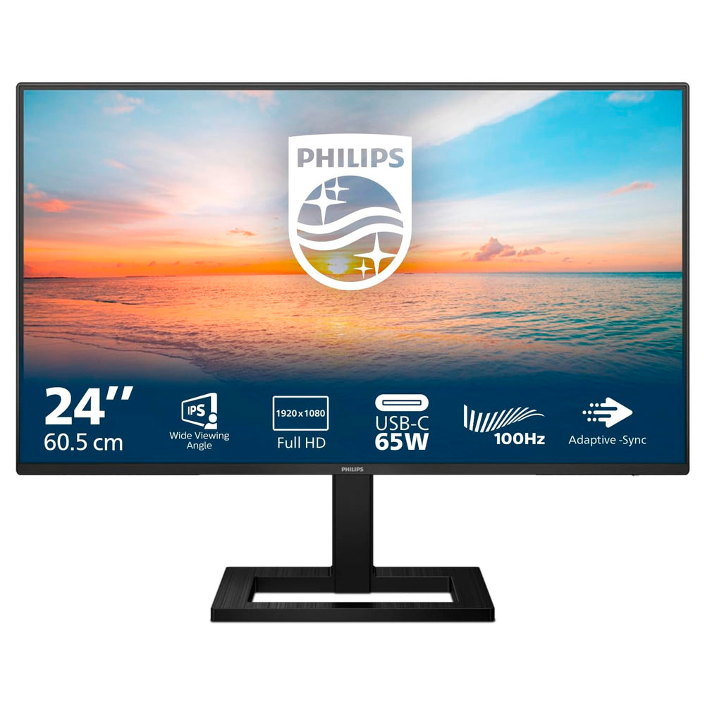 Monitor Philips E-line 24E1N1300AE 24″ 16:9 FHD LED IPS 100Hz USB-C PD 65W