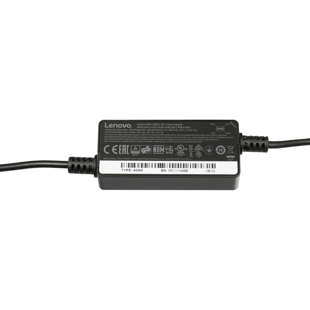 Cargador original para el automovil Lenovo 03X7465 USB-C 65W Usado