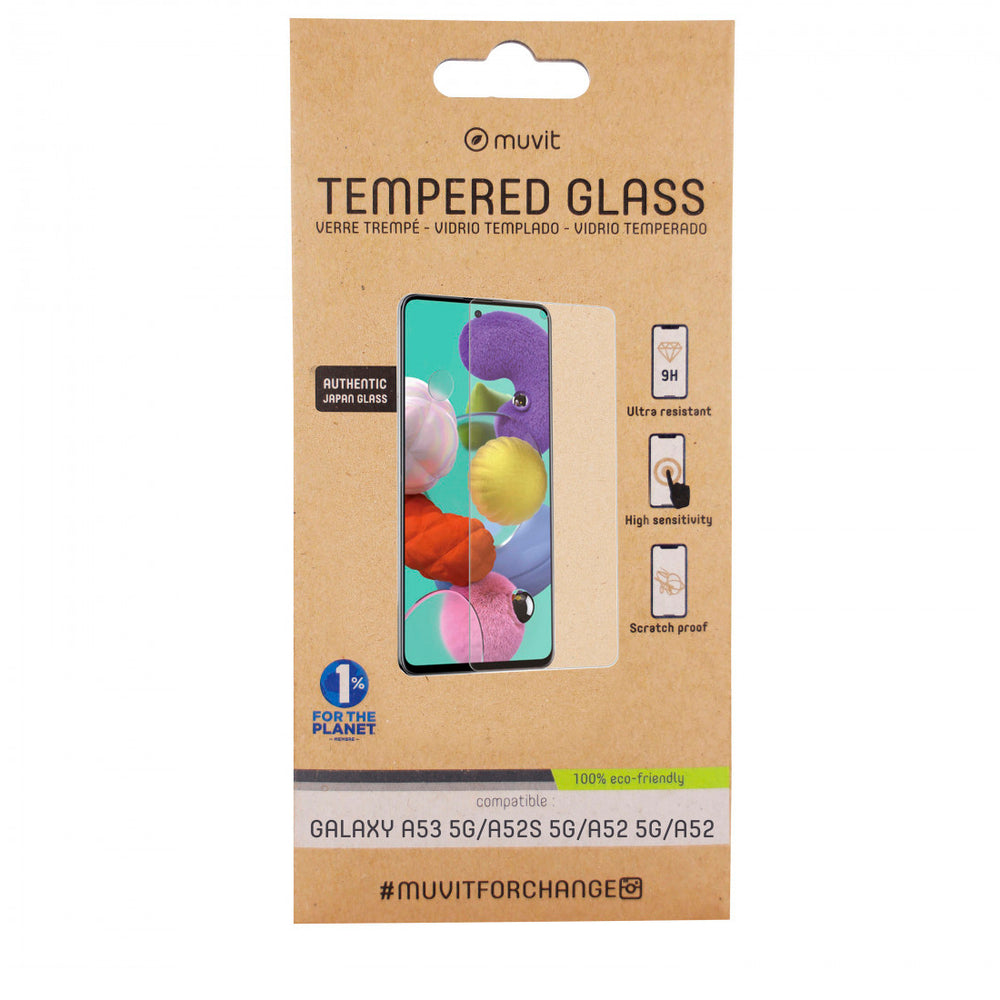 Protector pantalla Muvit for change Samsung Galaxy A53/A52/A52S vidrio templado