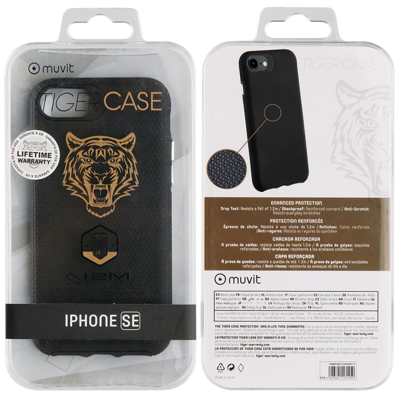 Funda Tiger Triangle para Apple iPhone SE shockproof 1,2m negra.