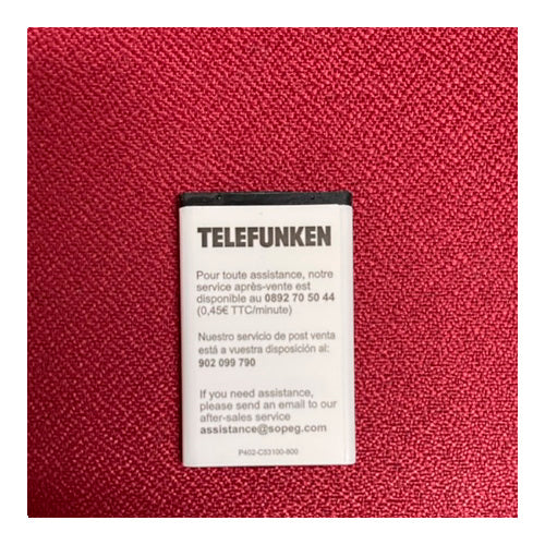 Batería Litio original Telefunken para Telefunken TM220 3.7V 800mAh