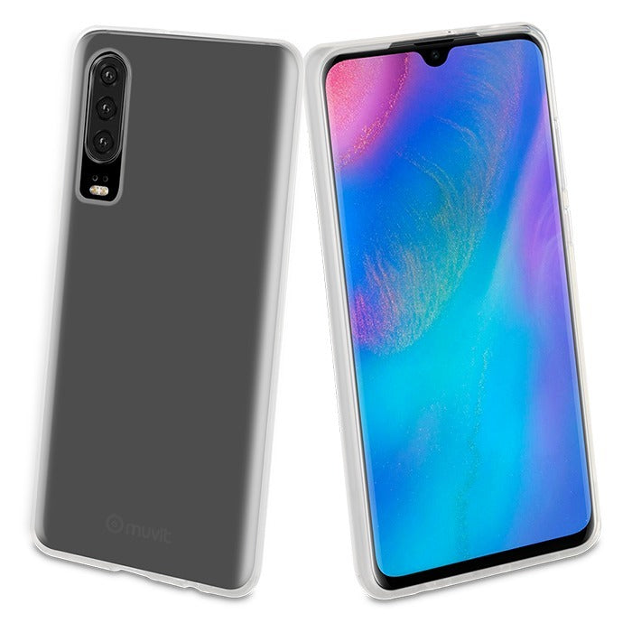 Funda Muvit Cristal Soft para Huawei P30 Transparente.