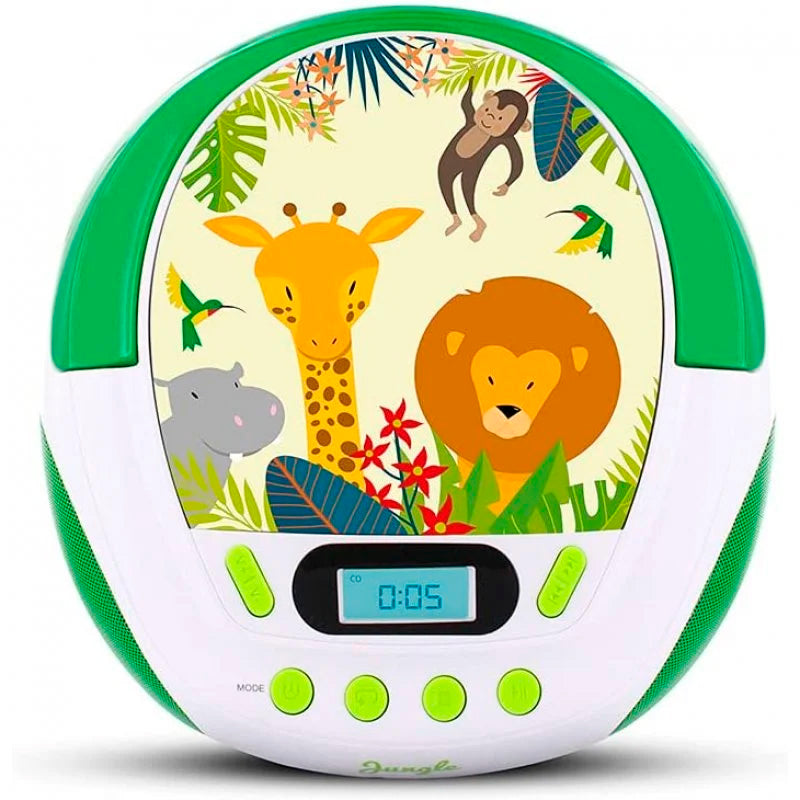 Radio CD/MP3 Metronic 477144 Infantil Jungle Verde