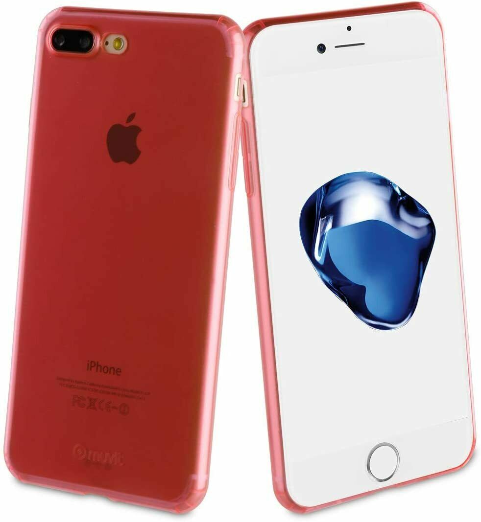 Funda Muvit Crystal Soft Ultrafina para Apple iPhone 8 Plus/7 Plus, Rosa.