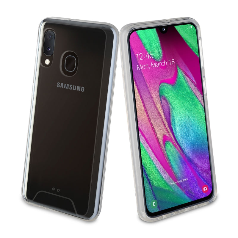 Funda Muvit Tiger Space para Samsung Galaxy A40 shockproof 1,2m transparente.